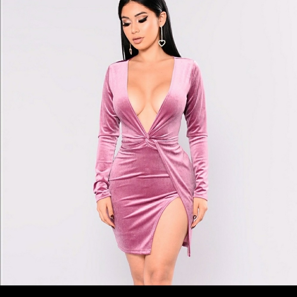 Fashion Nova Sugar Coat Velvet Dress